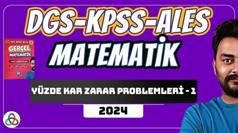 Y Zde K R Zarar Problemleri Video Dgs Kpss Ales Matematik