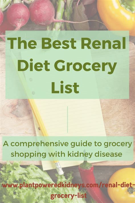 Renal Diet Grocery List A Comprehensive Guide To Get You Started