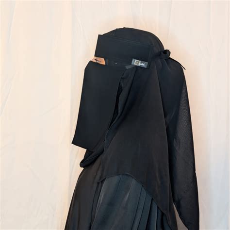 black modest outfit set abaya hijab niqab complete