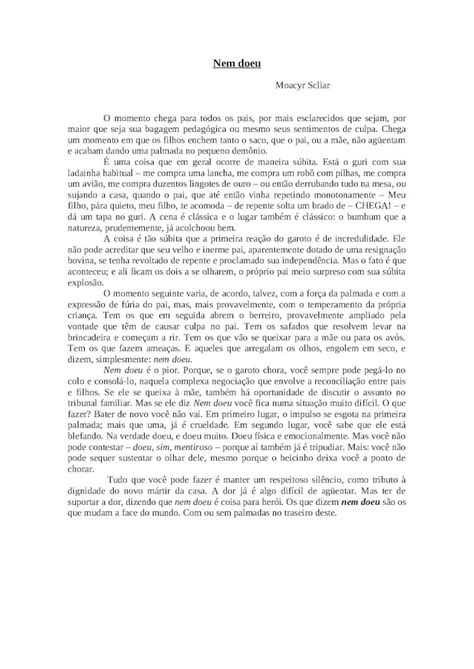 Doc Textos De Moacyr Scliar Dokumen Tips