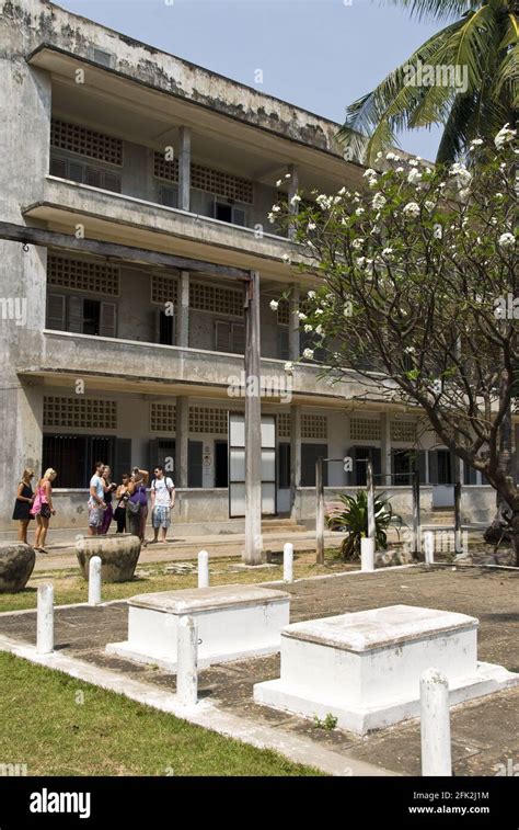 Graves Of Victims Of The Khmer Rouge Regime At The Tuol Sleng Genocide