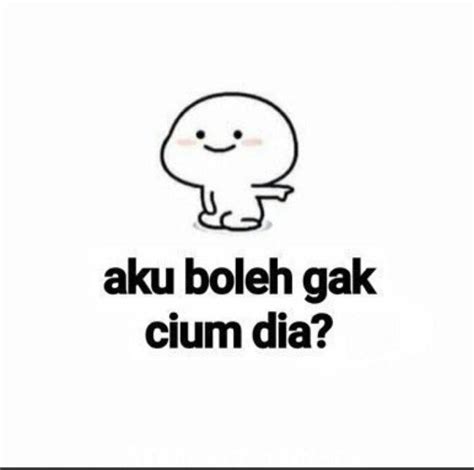 Stiker Wa Cium Cartoon Jokes Meme Kartun Teks Lucu