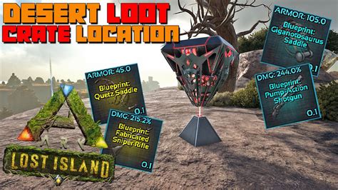 Ark Lost Island Desert Loot Crate Drops Location New Coords