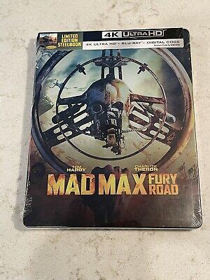 Mad Max Fury Road SteelBook 4K Ultra HD Blu Ray Digital 2015 FREE