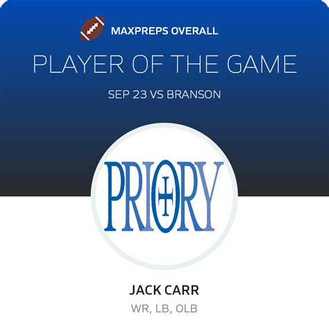 Jack Carr's Awards | MaxPreps