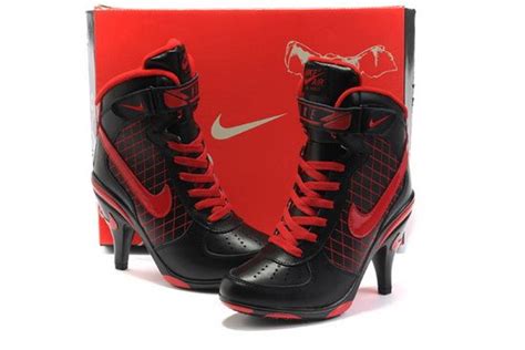 Nike High Heels Black Red Air Force Shoes Nike High Heels Nike