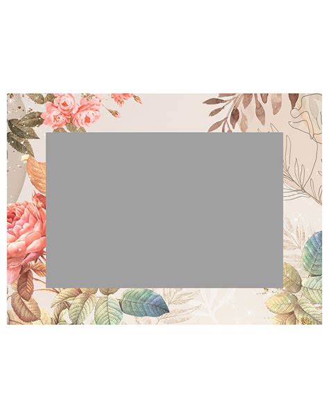 Flower Background Selfie Frame Nkabo Graphics