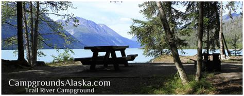 Trail River Campground On The Kenai Peninsula In Alaska