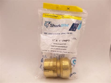 Sharkbite U Lfa In Push To Connect X Fip Brass Adapter Fitting Ebay