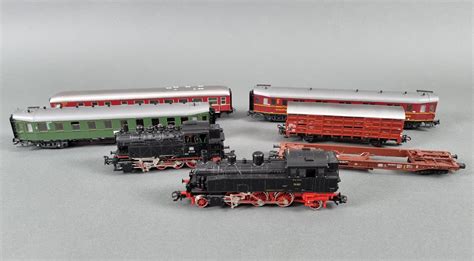 Märklin 2 Loks Mit 4 Wagons Db 81010 Und 2865 Badisches Auktionshaus