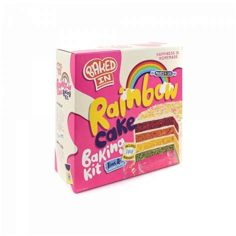 Anniversary Ts For Her Bakedin Baked In Rainbow Cake Kit 970g