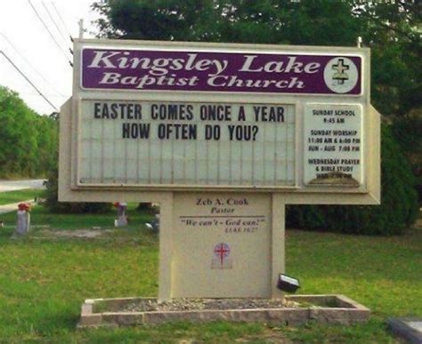 45 Funny Church Signs That Will Have You Laughing