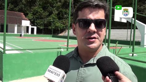 Prefeito Rui Palmeira Vistoria Obras Em Quadras Esportivas De Fern O