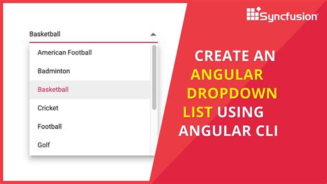 Create An Angular Dropdown List Using Angular Cli Youtube