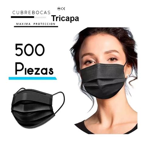 Cubre Bocas Tricapa Tapabocas Plisados Termosellados Fda Env O Gratis