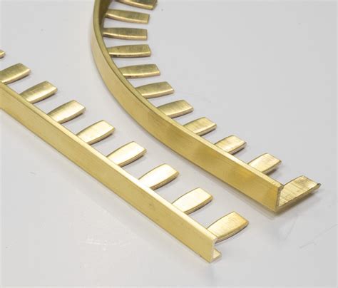 Vroma Formable Brass Natural Finish L Shape 2 5m Heavy Duty Brass Tile Trims Vroma