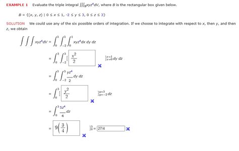 SOLVED Evaluate the triple integral âˆâˆâˆ Bxyz dV where B is the