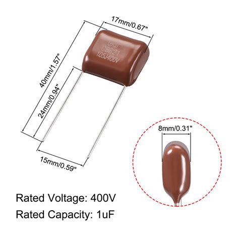 CBB21 Métallisé Polypropylene Condensateurs film 400V 1uF 30pcs eBay