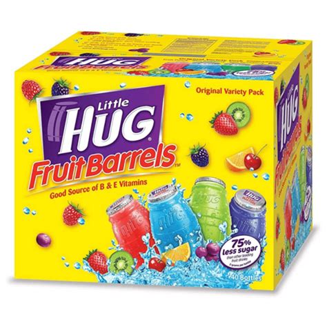 Little Hug Fruit Barrels Variety Pack 40x8oz - Pacific Candy Wholesale