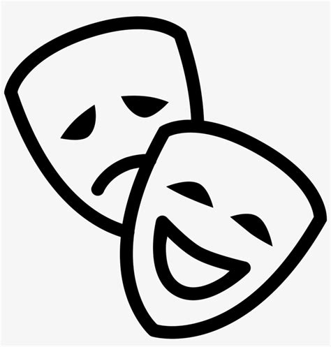 Theatre Mask Icon Theatre Icon Transparent Png 1600x1600 Free