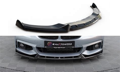 Front Splitter V4 Bmw 4 Coupe Gran Coupe Cabrio M Pack F32 F36