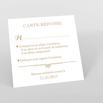 Carton R Ponse Mariage Navy Chic Echantillon Offert