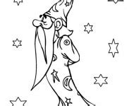 Coloriage Magicien Facile Dessin Gratuit Imprimer