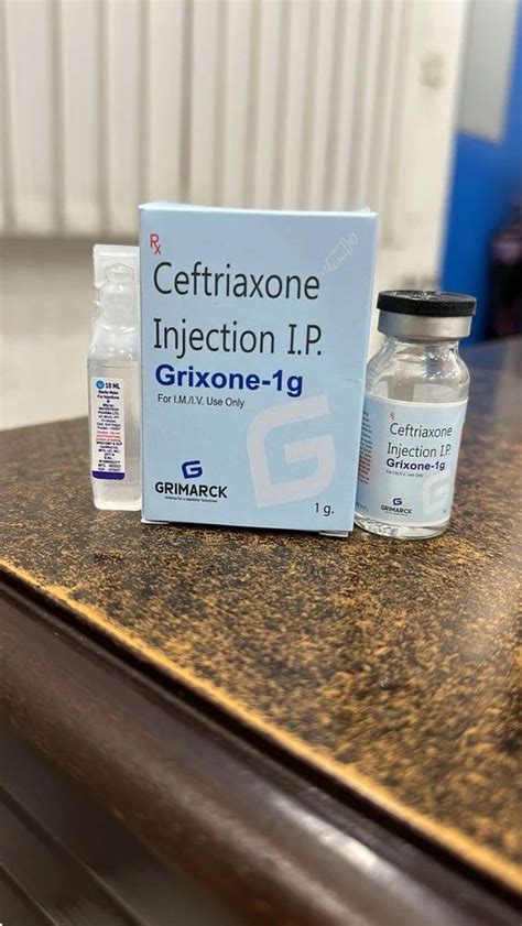 Grimarck 1g Grixone Ceftriaxone Injection 1 Gm At 170 Vial In Panchkula