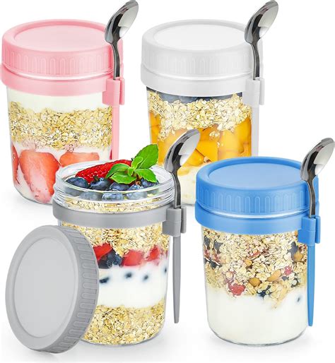 Amazon Mason Jars For Overnight Oats 6 Pack Overnight Oats