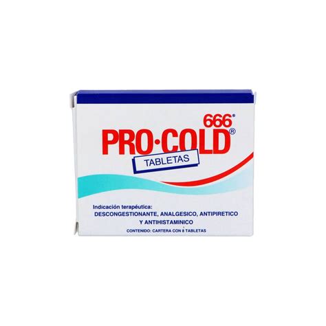 Pro Cold 666 Caja Con 8 Tabletas