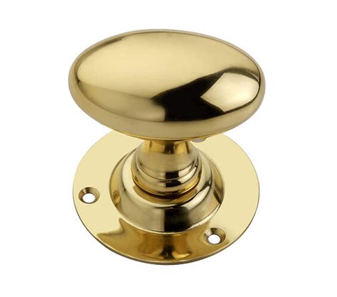 Spira Brass Oval Mortice Door Knob 60mm Polished Brass Sb2109pb Sold In Pairs From Door