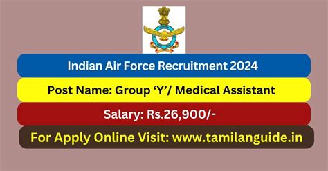 Indian Air Force Recruitment 2024 Medical Assistant Posts Apply Now