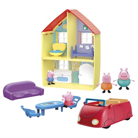 Peppa Pig Deluxe Playset: Family Home Combo with Sounds, Includes 4 ...