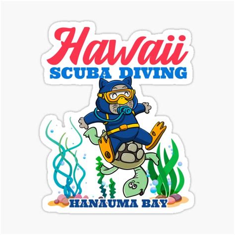 "Scuba diving in hawaii : Hanauma bay scuba diving" Sticker for Sale by ...