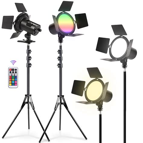 Panel De Luz Led Rgb Para Fotograf A Y V Deo Kit De L Mpara De