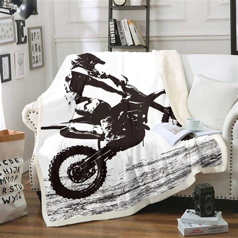 Amazon Erosebridal Teens Dirt Bike Sherpa Blanket Motocross Rider