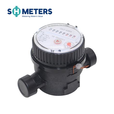 Inch Inch Class B Plastic Body Single Jet Water Meter With Pulse