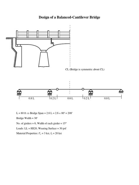 Design of Balanced Cantilever Bridge | PDF | Deep Foundation | Bending