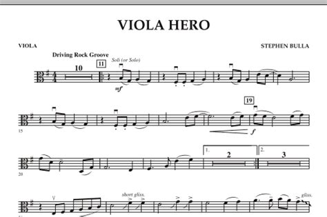 Viola Hero Viola By Stephen Bulla Sheet Music For Orchestra At Sheet