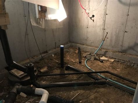 How To Finish A Basement Bathroom With Rough In Plumbing