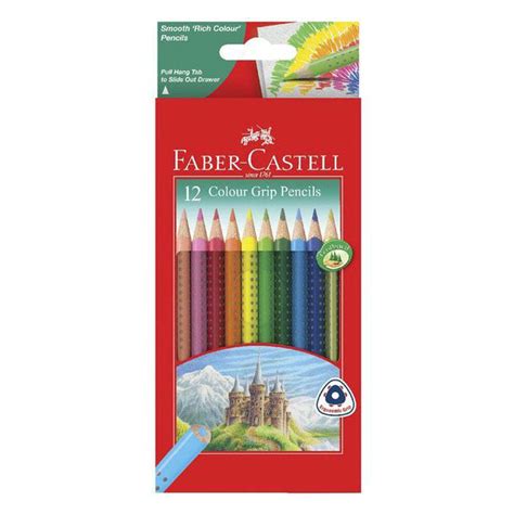 Faber Castell Dot Grip Coloured Pencil Ergonomic Silky Brilliant Pack