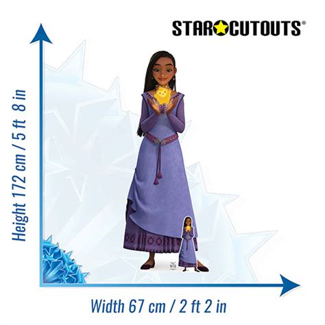 Asha And Wishing Star Wish Disney Lifesize Cardboard Cutout 172cm Partyrama