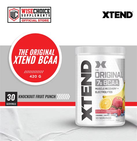 SCIVATION XTEND BCAAS 30 SERVINGS KNOCKOUT FRUIT PUNCH FLAVOR Lazada PH