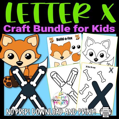 Fun Letter X Craft Bundle - Simple Mom Project Store