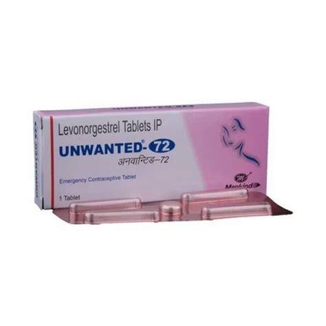 Unwanted Levonorgestrel Tablets Ip For Clinic Packaging Type Box At