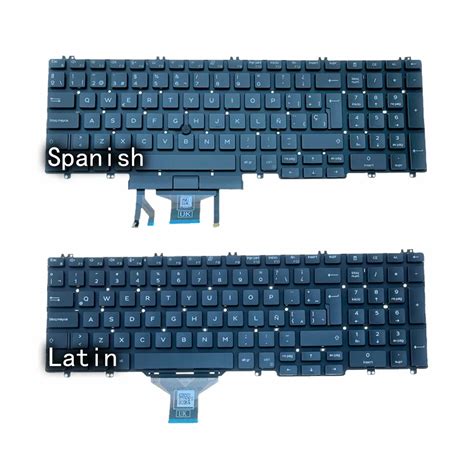 Teclado Retroiluminado Para Ordenador Port Til Accesorio Para Dell