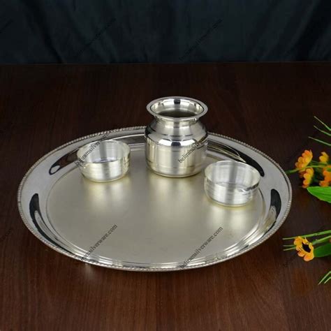 Silver Puja Thali Archives Beliram Silverware