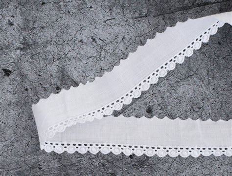 Embroidered Eyelet Cotton Lace Trim By The Yard Width Cm