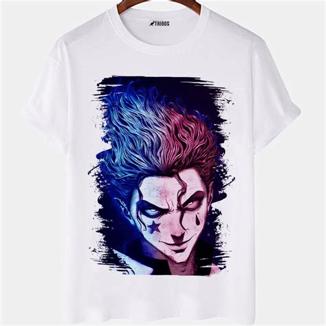 Camiseta Masculina Anime Desenho Hisoka HunterXHunter Camisa Blusa