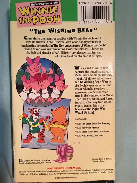 Las Nuevas Aventuras De Winnie The Pooh Vhs